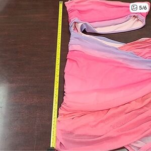 EUC retrofete Pink and Purple cut out Dress